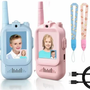 Pink and Blue Children's Video Walkie-Talkie Set