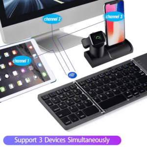 Whether you are typing on a smartphone, editing documents on a tablet, or working on a laptop, this keyboard adapts effortlessly to all platforms. It turns mobile devices into efficient workstations, allowing faster typing and improved productivity. This cross-device compatibility makes it an essential accessory for users who frequently switch between different screens.