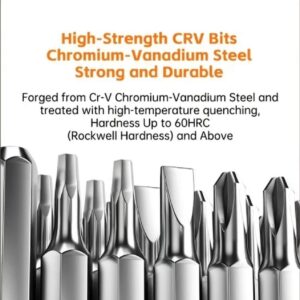 CNC-machined precision tips ensure tight screw engagement