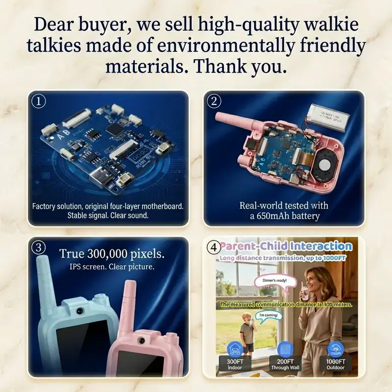 The device is equipped with an optimized energy-saving system that extends battery life while maintaining strong performance. Intelligent power control helps reduce unnecessary energy consumption, ensuring longer usage time per charge. This allows children to enjoy uninterrupted communication and entertainment throughout the day, whether at home, school breaks, or outdoor play.