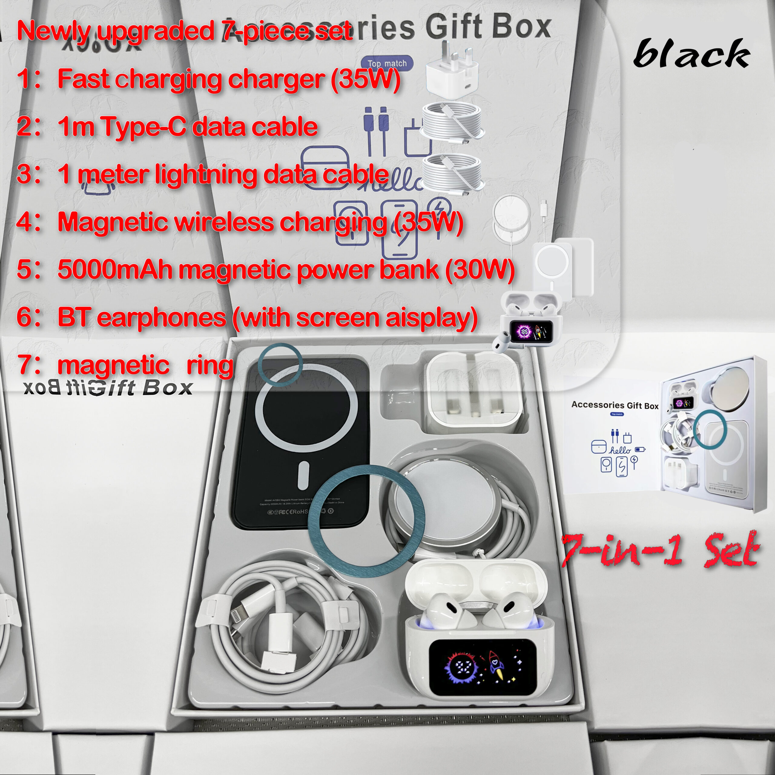 【35W】 7-in-1 Headphones/Power Bank/Magnetic Charging Kit - Image 10