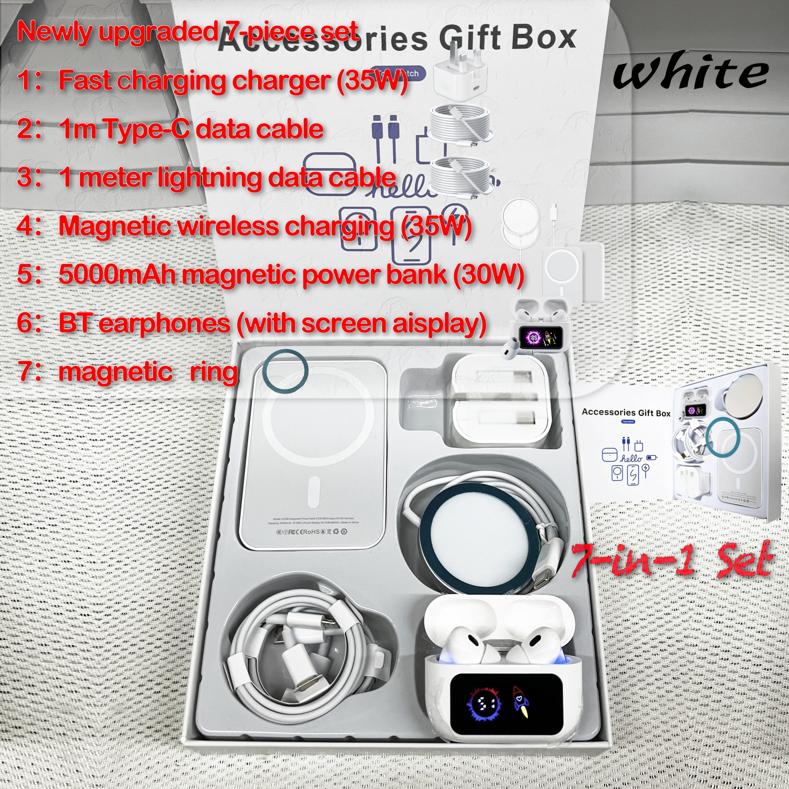 【35W】 7-in-1 Headphones/Power Bank/Magnetic Charging Kit - Image 9