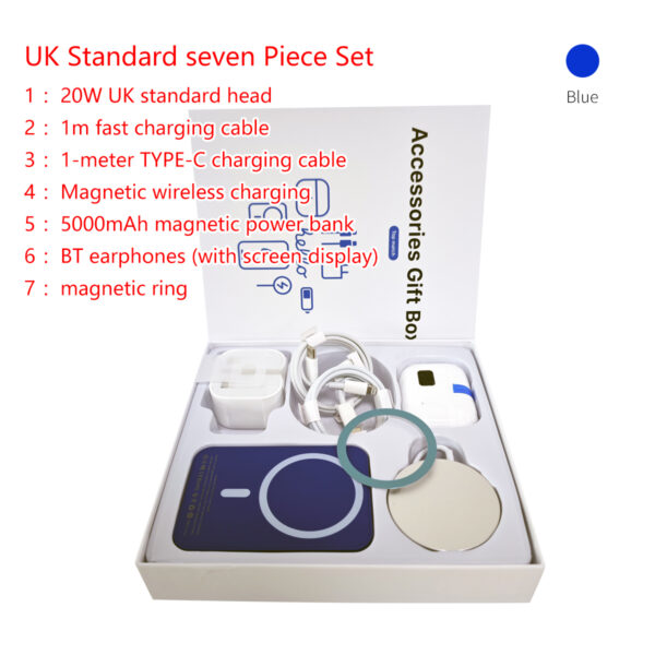 6-in-1 headphone/ Magnetic Power bank/Mobile phone accessory set