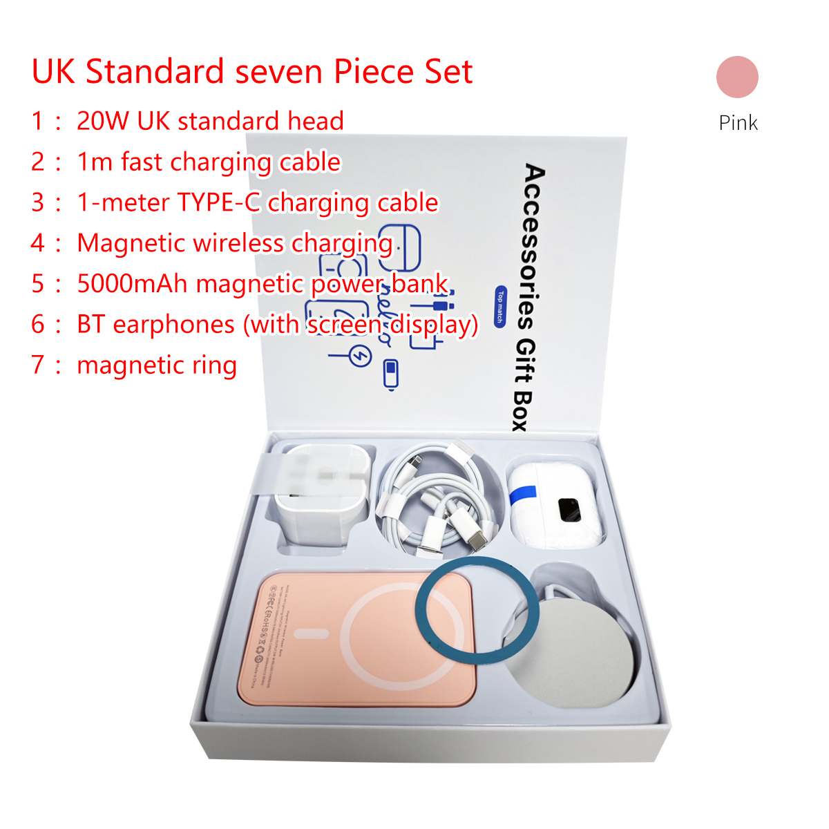 6-in-1 headphone/ Magnetic Power bank/Mobile phone accessory set - Image 12