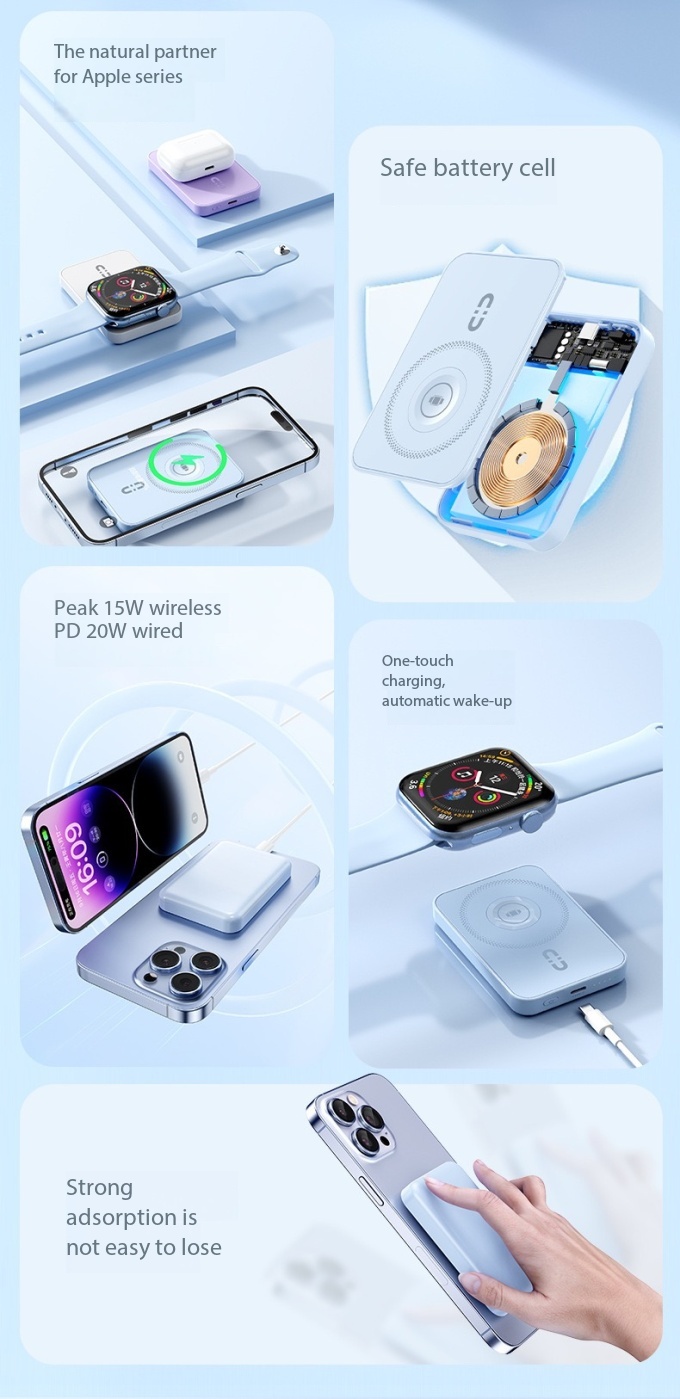 Equipped with 22.5W fast charging output, this power bank ensures rapid energy replenishment for your devices. It significantly reduces charging time for smartphones and provides efficient power delivery for multiple devices. Whether topping up your phone before heading out or charging multiple devices simultaneously, the intelligent power output system ensures stable and efficient charging performance without overheating or power loss.