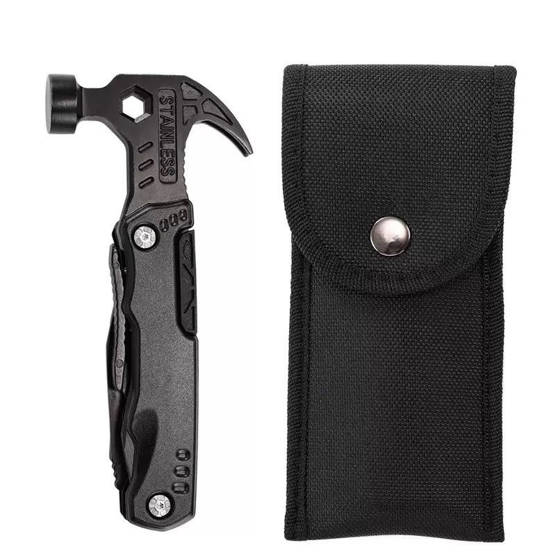 Aluminum alloy/titanium alloy folding hammer/claw tool