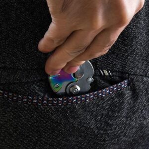 Multifunctional round folding hidden knife/screwdriver portable key hanger - Image 8