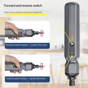 upgraded 38-in-1 Electric Screwdriver Set is engineered with a high-speed and high-torque motor system, delivering powerful and consistent performance for demanding repair tasks. The enhanced motor structure provides rapid rotational speed (RPM), enabling faster screw driving and removal, significantly improving overall working efficiency.