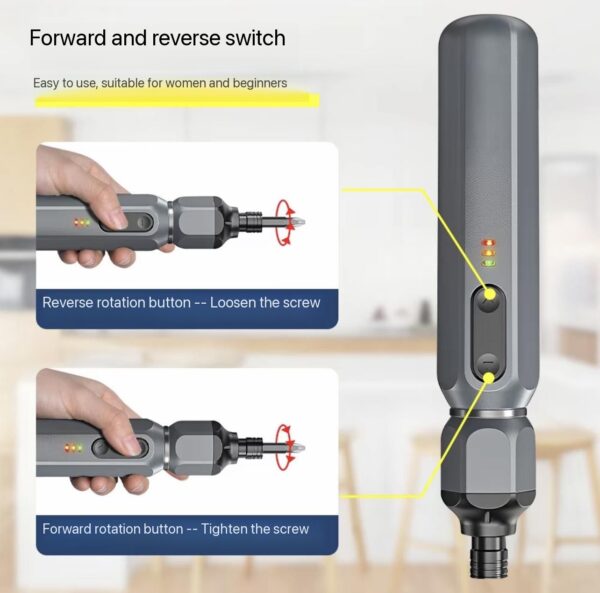 upgraded 38-in-1 Electric Screwdriver Set is engineered with a high-speed and high-torque motor system, delivering powerful and consistent performance for demanding repair tasks. The enhanced motor structure provides rapid rotational speed (RPM), enabling faster screw driving and removal, significantly improving overall working efficiency.
