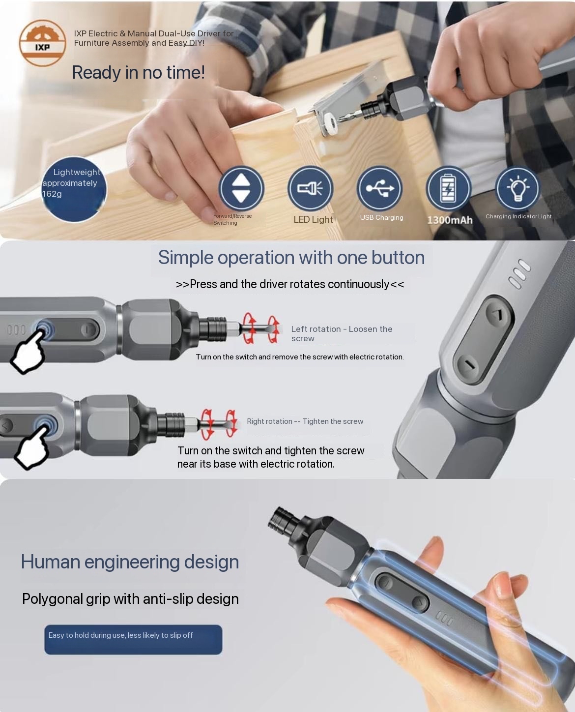 Compared to the previous model, this upgraded version delivers higher rotation speed (RPM), allowing faster screw driving and removal. The optimized motor structure ensures smooth acceleration and stable output, reducing waiting time during repetitive tasks. This improvement is especially beneficial for repair technicians who handle multiple devices daily, significantly improving workflow efficiency while maintaining precision and control.