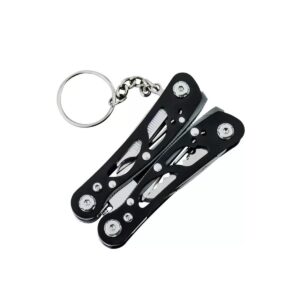 Compact folding tool keychain / Includes pliers / screwdriver / knife and other tools - Image 11